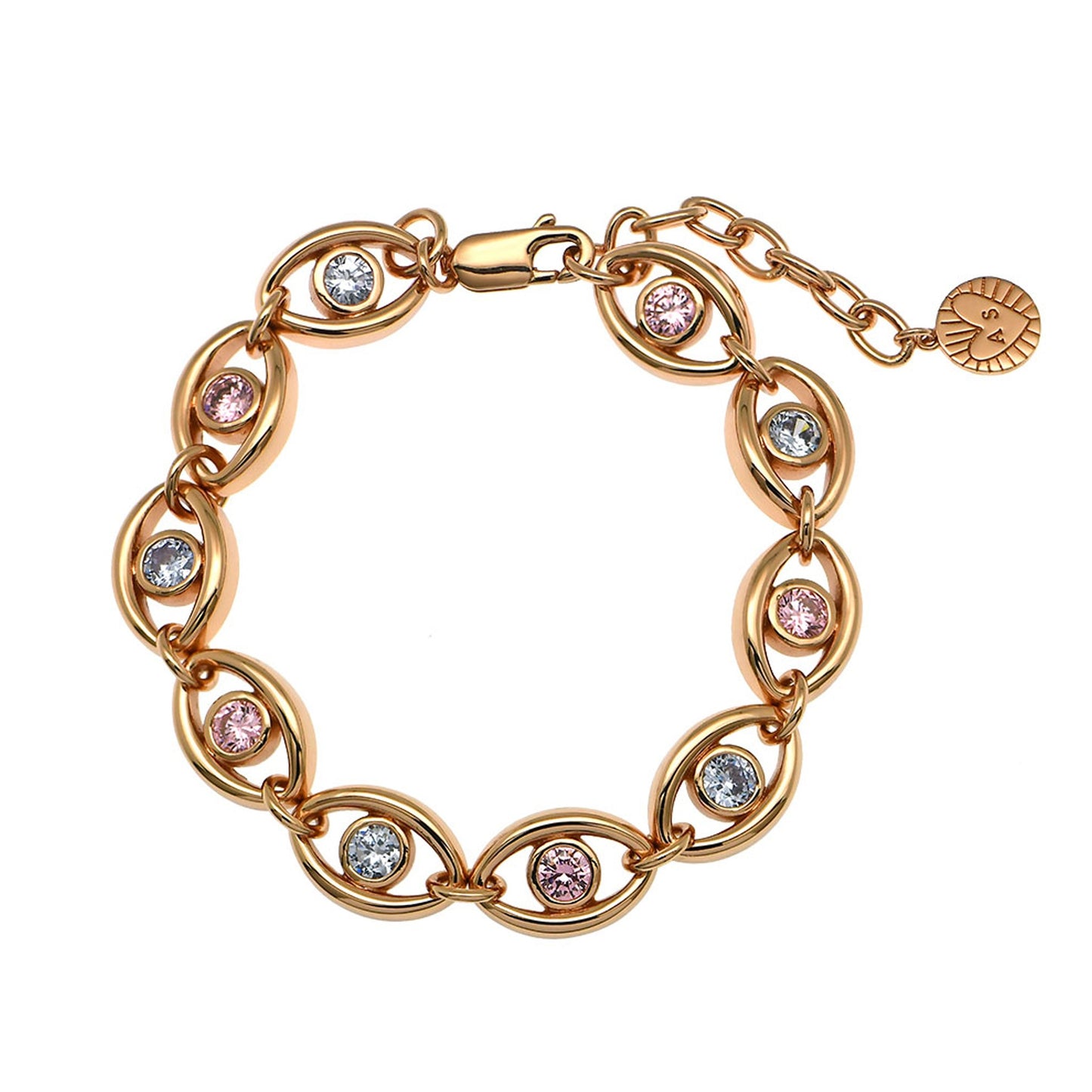 Blush Pink & Rose Gold Bracelet Stacking Set