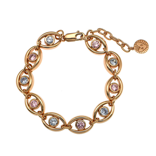 Iris Bracelet, Lilac, Pink & Rose Gold